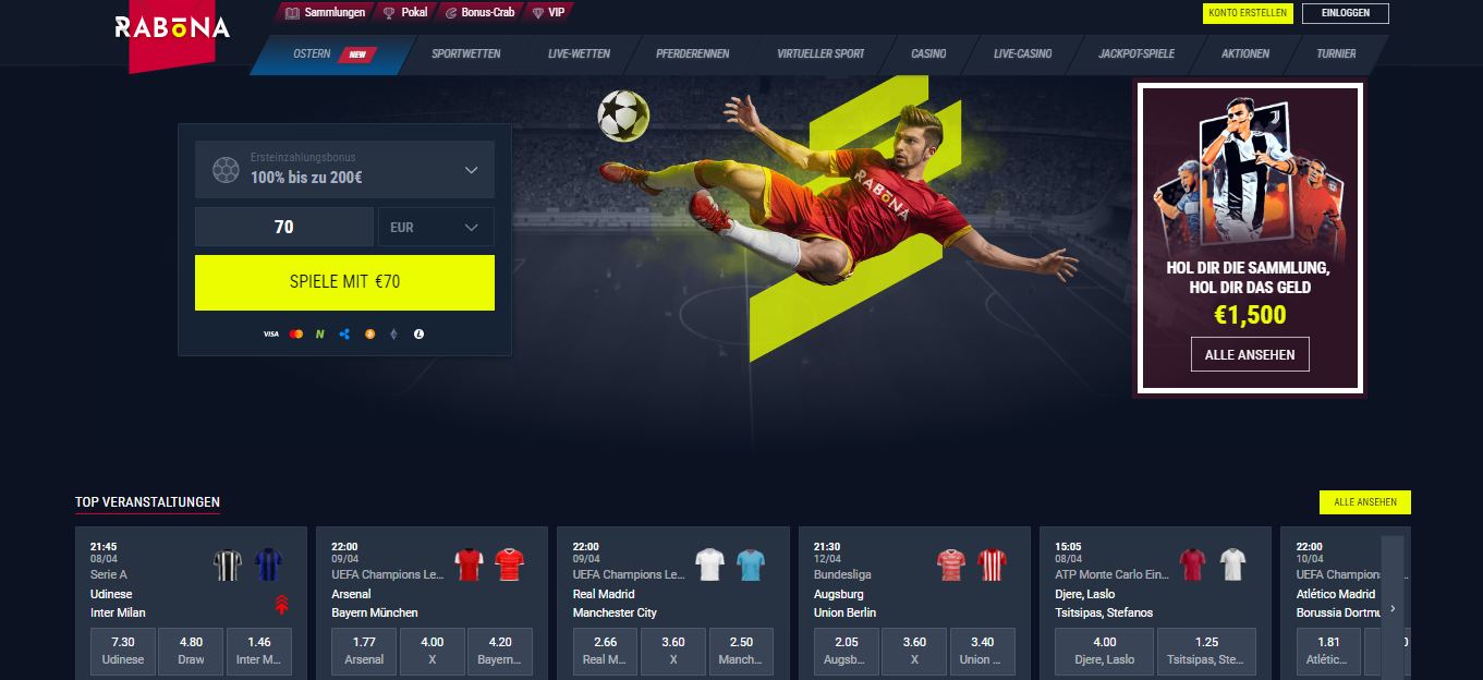 Rabonat Sport Betting, vedonlyontisivustot.tv