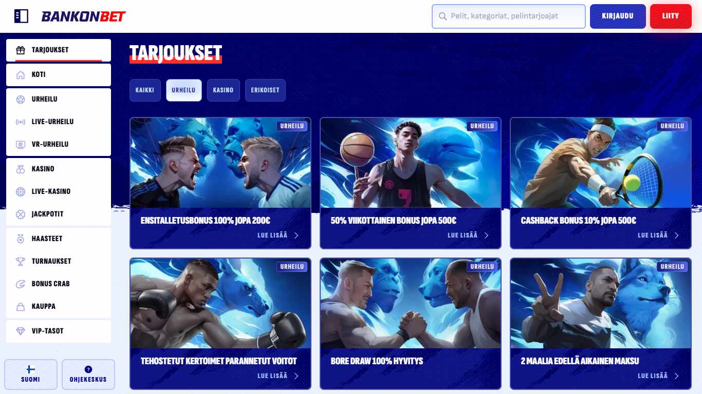 Bankonbet Bookmaker Sport Betting Bonuses Finland, vedonlyontisivustot.tv
