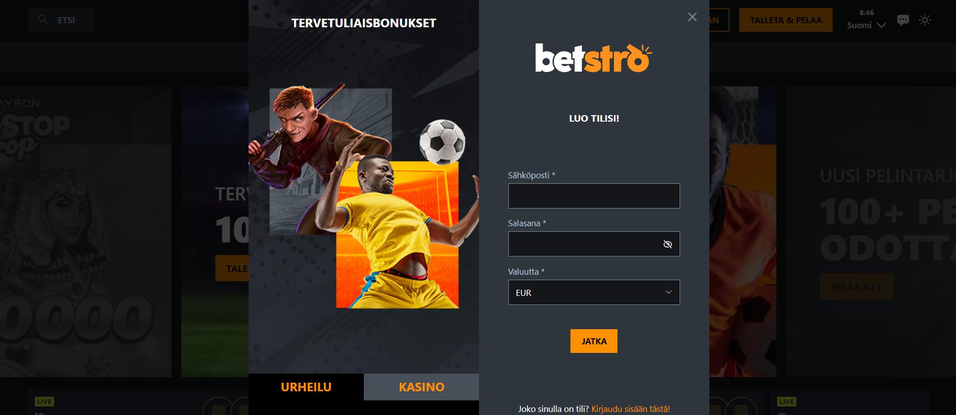 Täytä henkilötiedot