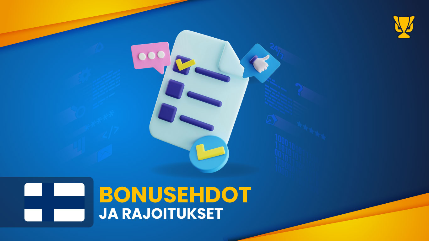 Bonukset, joilla on selkeät ehdot pelaamiseen nettikasinoilla Suomessa