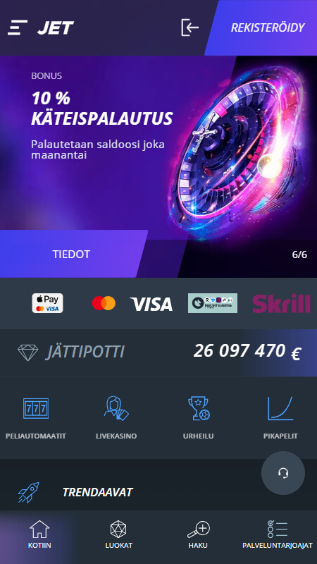 Jet Bookmaker Cashback bonus