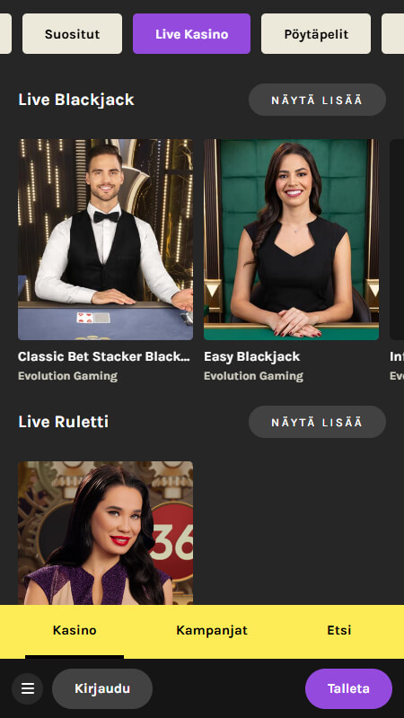 Kruuna live casino