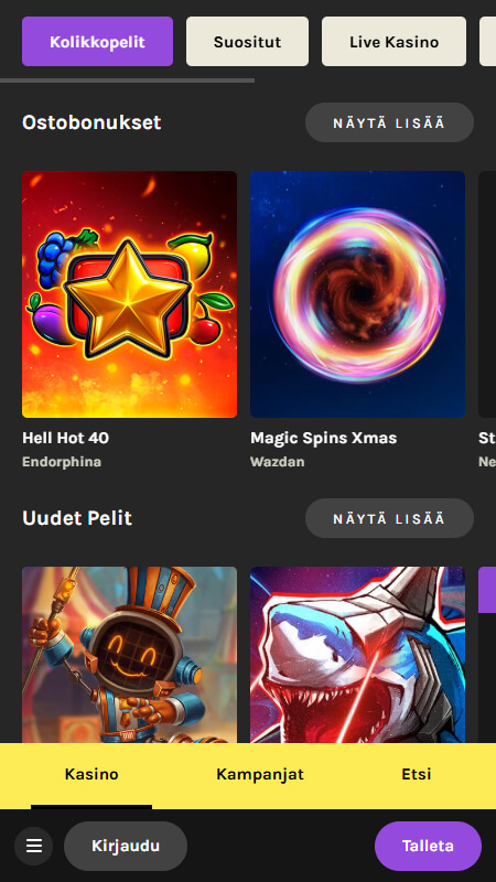 Kruuna casino games