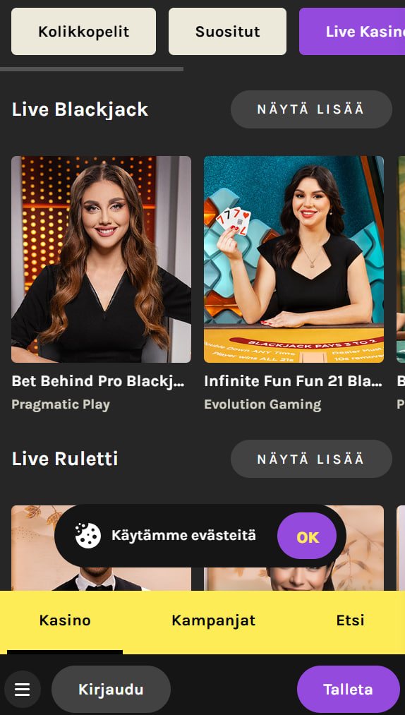 mob live kruuna allbets