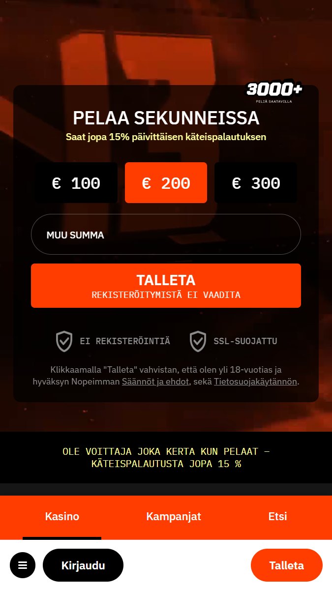 Nopein Main Wager Free
