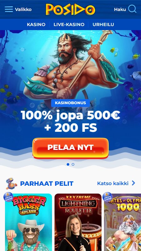 Posido casino home page