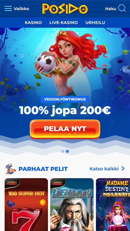 Tervetuliaisbonus Posido