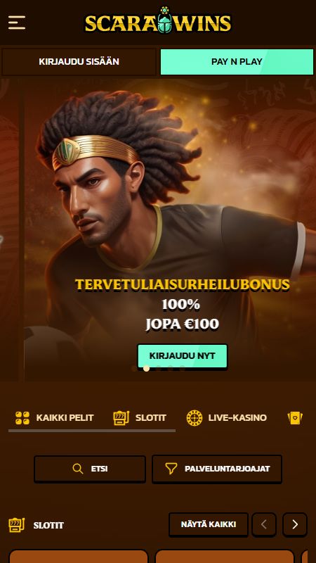 Online scarawins kotisivu