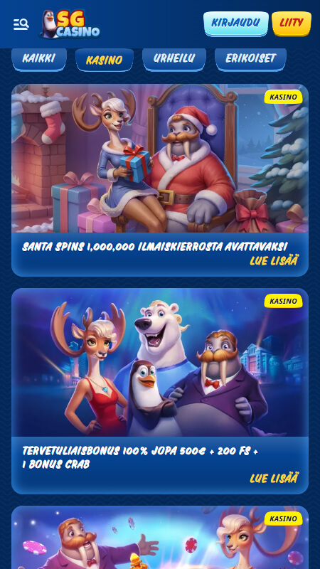 SG Casino bonuses