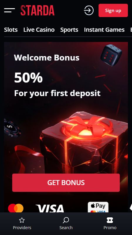Online Starda kotisivu