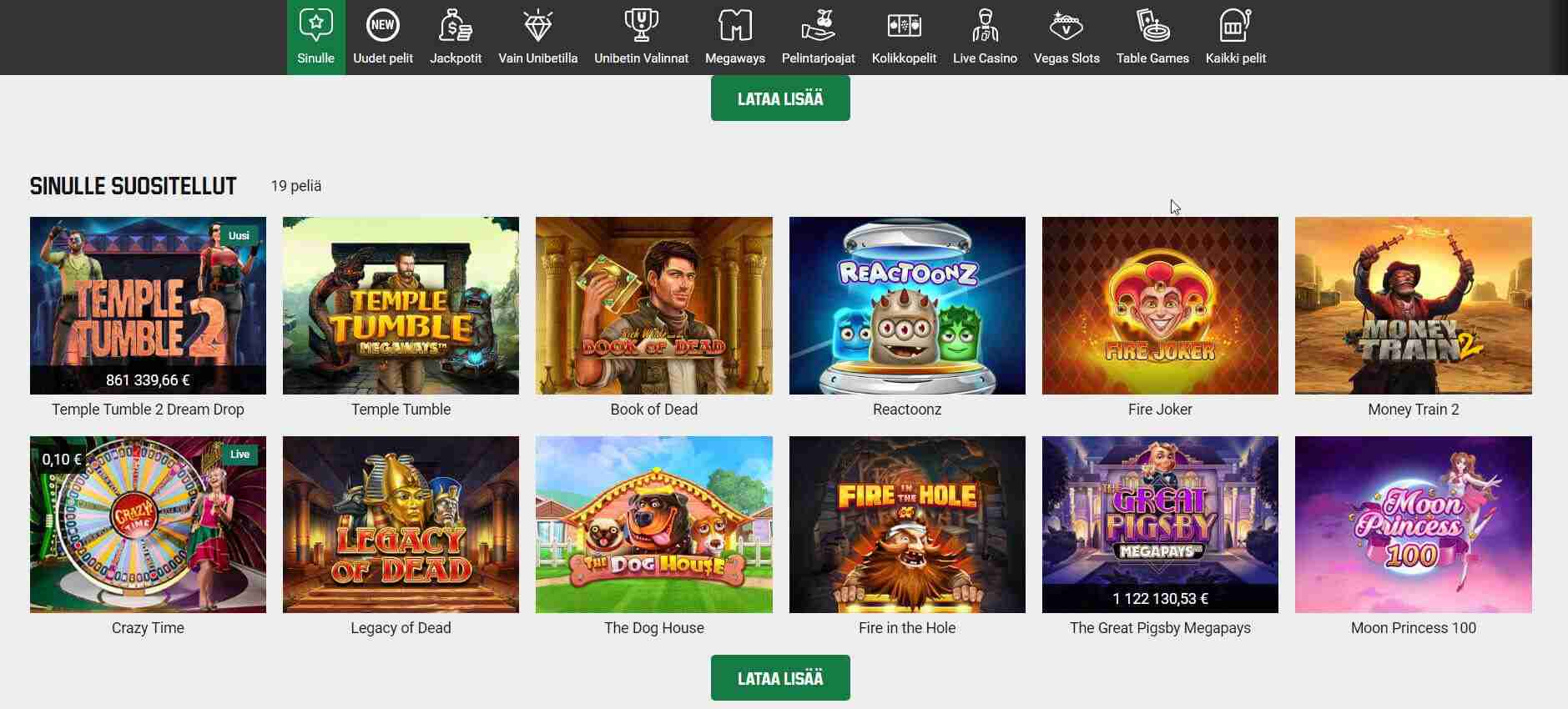 Unibet, vedonlyontisivustot.tv/