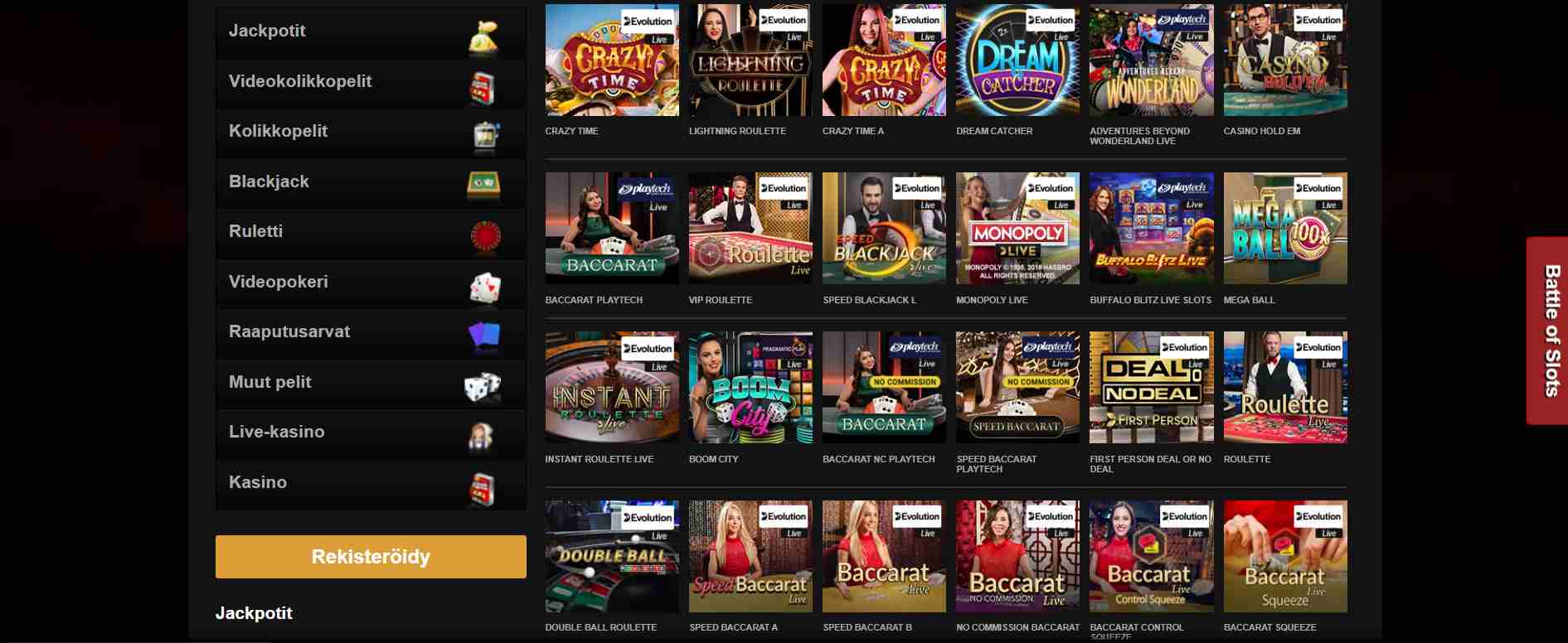 Videoslots casino Suomi arvostelu