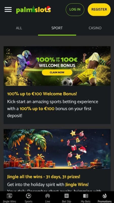 Palmslots talletusbonuksen