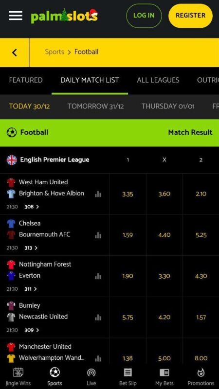 Palmslots Urheiluvedonlyönti Suomi