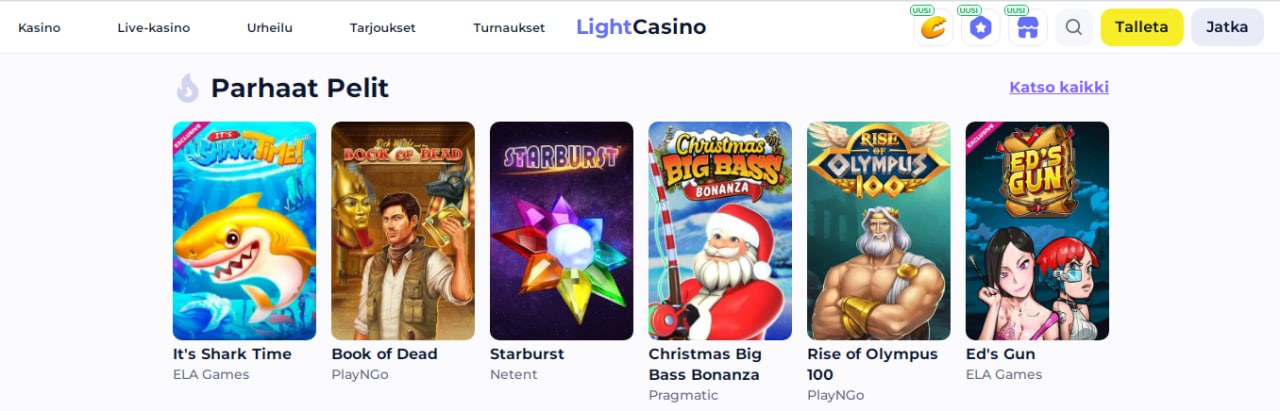 Light casino Suomi