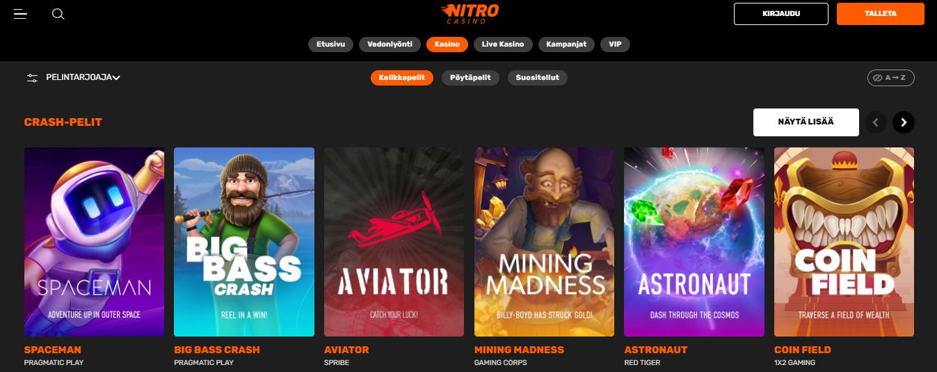 Nitro Casino Games FI