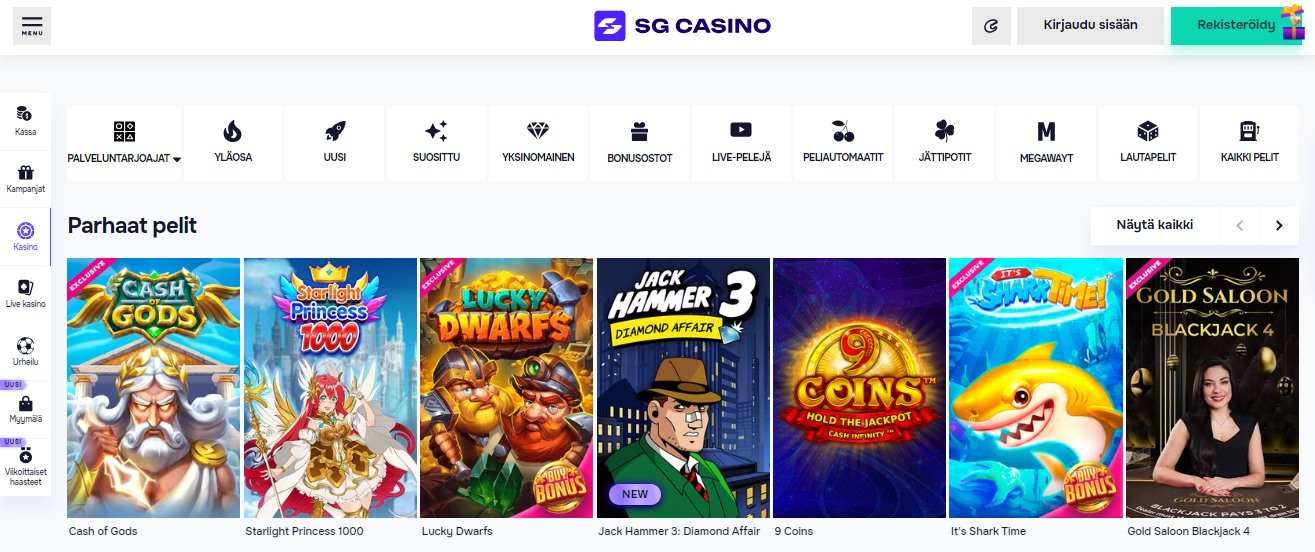 SG Casino Slot Games