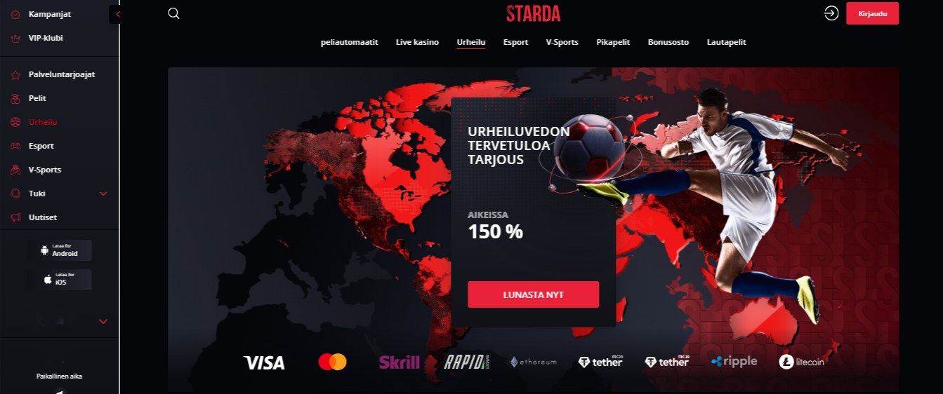 Starda Sport Betting, vedonlyontisivustot.tv