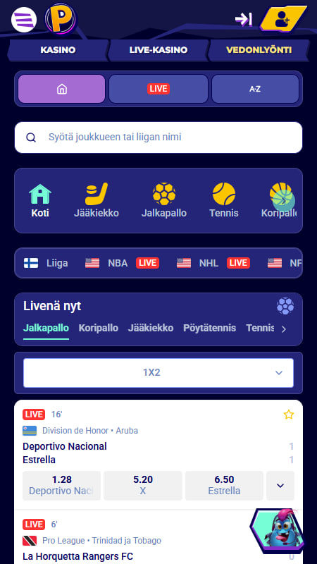 Urheiluvedonlyönti Mr Pacho vedonlyöntisivustolla