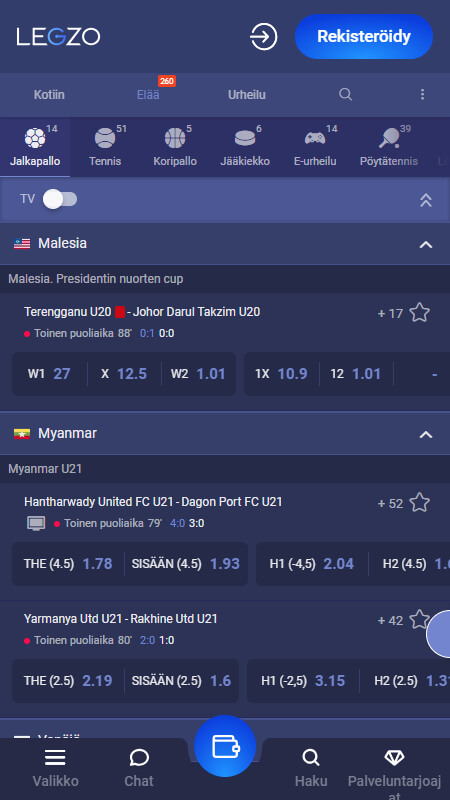 bookmaker live betting