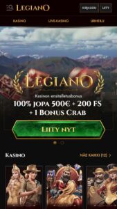 Legiano Main Page Without Registration