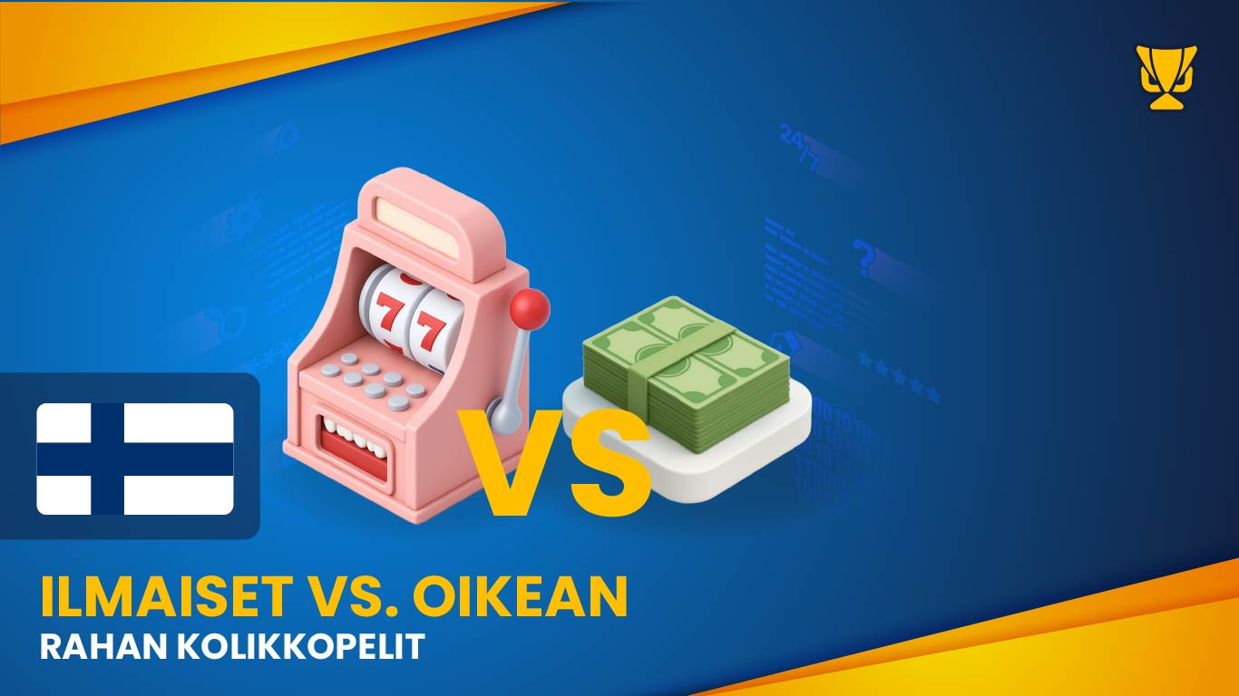 Ilmaiset vs. oikean rahan kolikkopelit