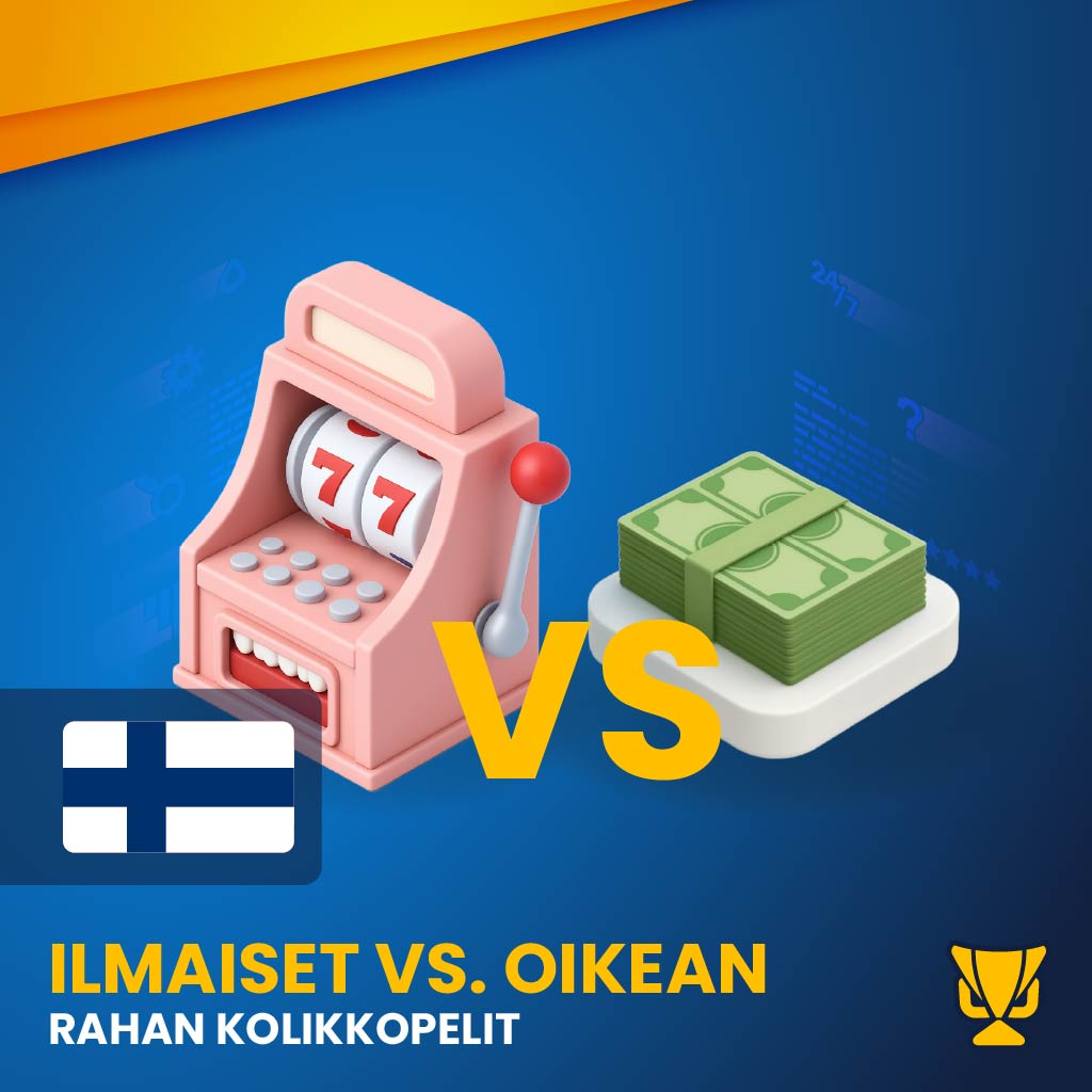 Ilmaiset vs. oikean rahan kolikkopelit