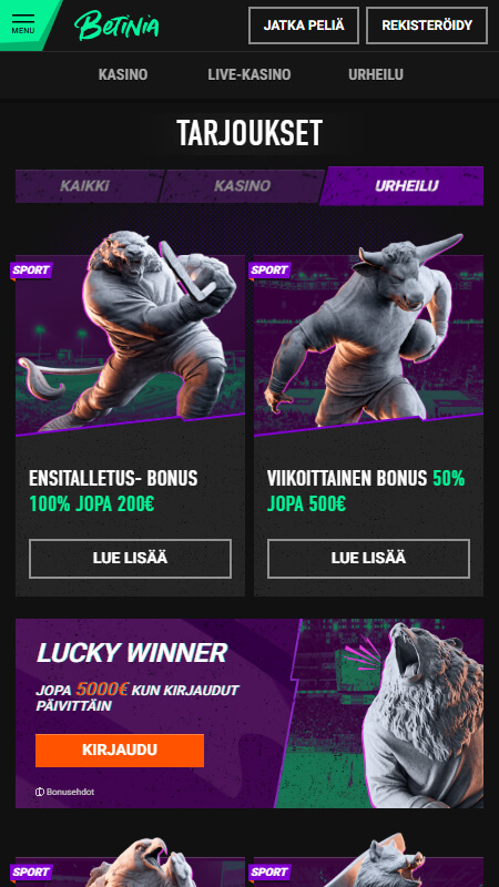 Betinian urheilij bonus