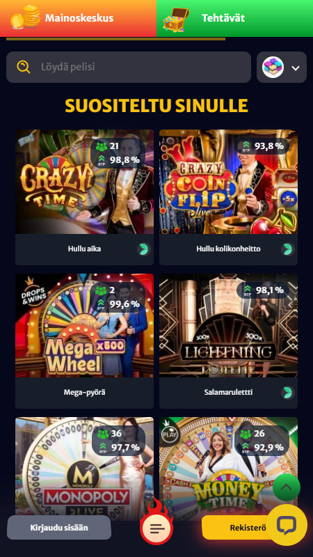 HellSpin live casino