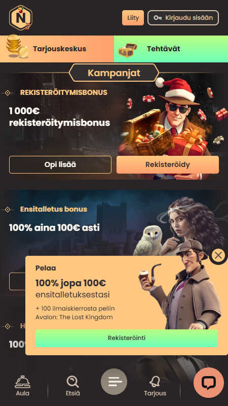 National Casino bonuses