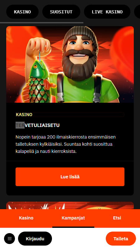 Nopein Kasinobonukset