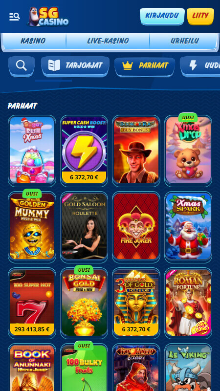 SG Casino games