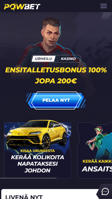 Powbet vedonlyönti Suomesta