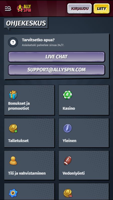 AllySpin-apukeskus